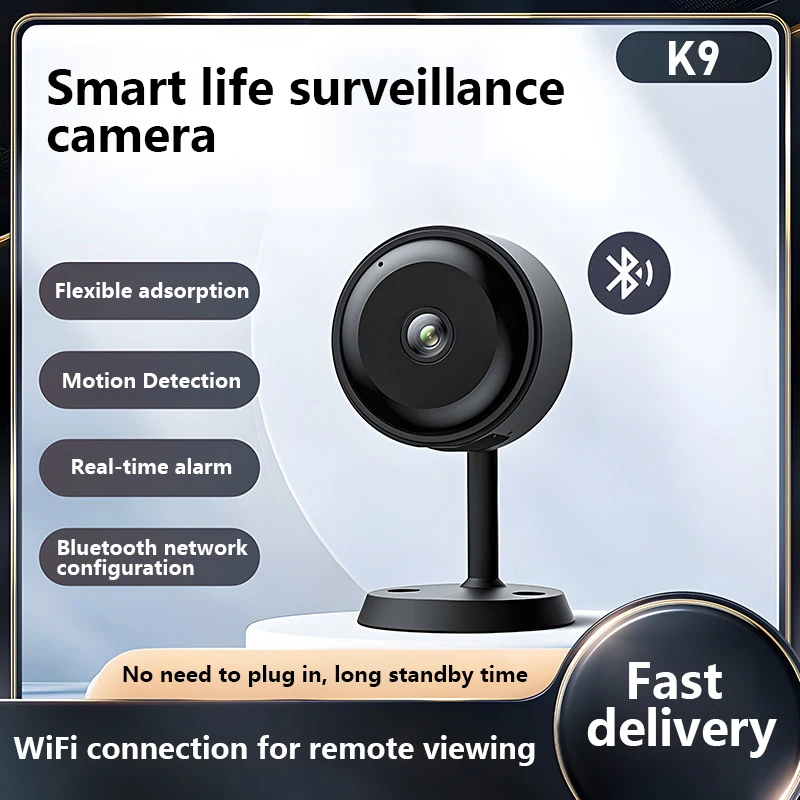 NEW Mini Security Camera Indoor Wireless Built-in Battery Human Detection Smart Video Surveillance Small Recorder Monitor IP Cam