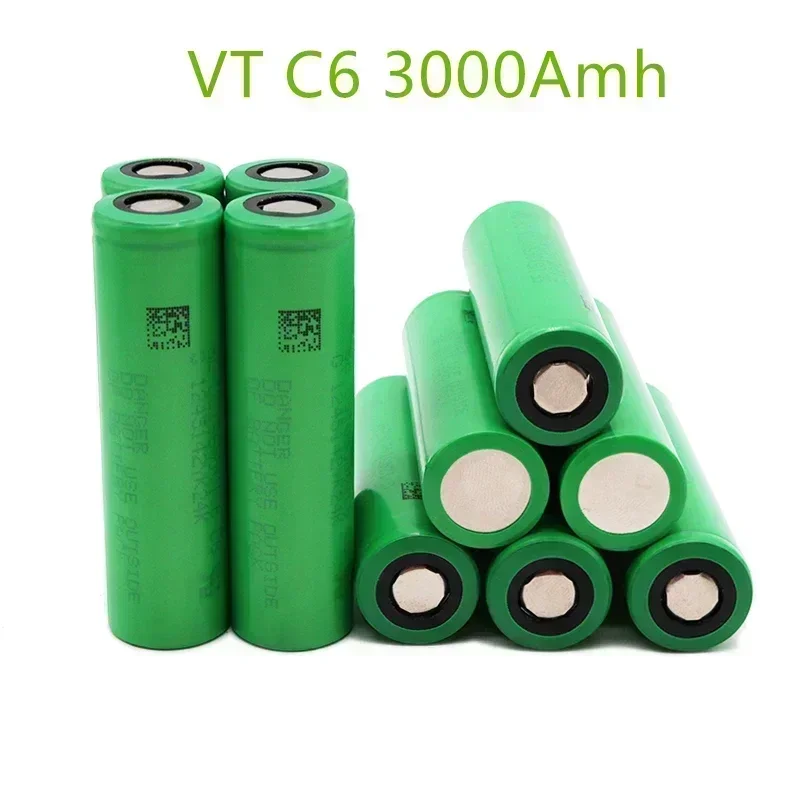 18650 Lithiumbatterie. VTC6 3.7V 3000mAh USv mah 30a Lithium-Ionen-Ladegerät wird für die Überwachung und andere Zwecke verwende