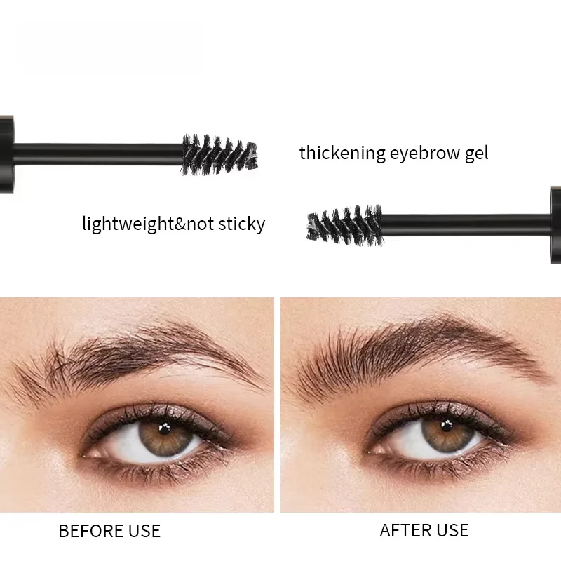Long-lasting, waterproof and quick-drying eyebrow gel - A transparent eyebrow and eye cosmetic that is lightweight & non-sticky