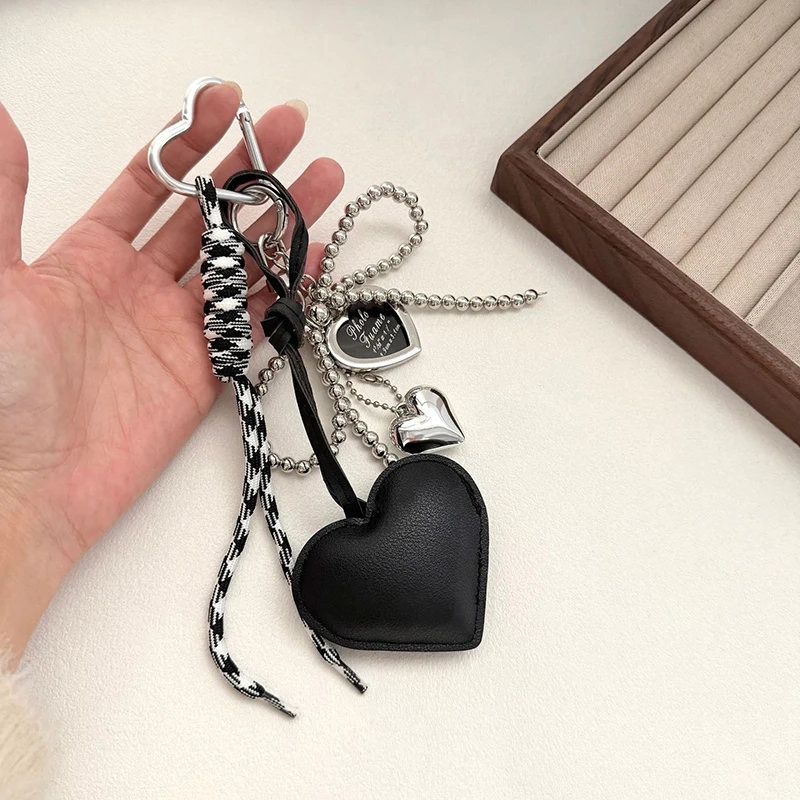 Ins saco chaveiro estilo coreano arco telefone pingente corrente coração charme cinta trançada corda saco pendurado decorações jóias presente decoração