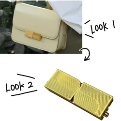 Rectangle Turn Twist Lock for Bags Luxury Women Clasp Bag Safe Hardware Accessories Zinc Alloy