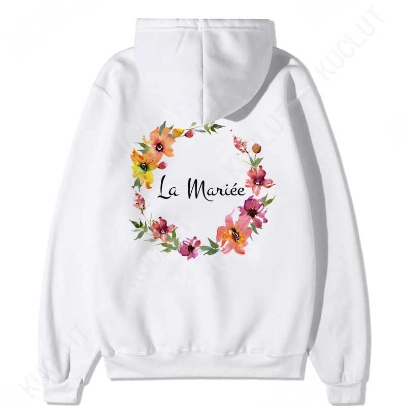 Woman Bachelorette Hen Party Pullover Hoodies French Evjf Future Bride To Be Sweatshirts Team Bride Hoody Bridal Wedding Hooded