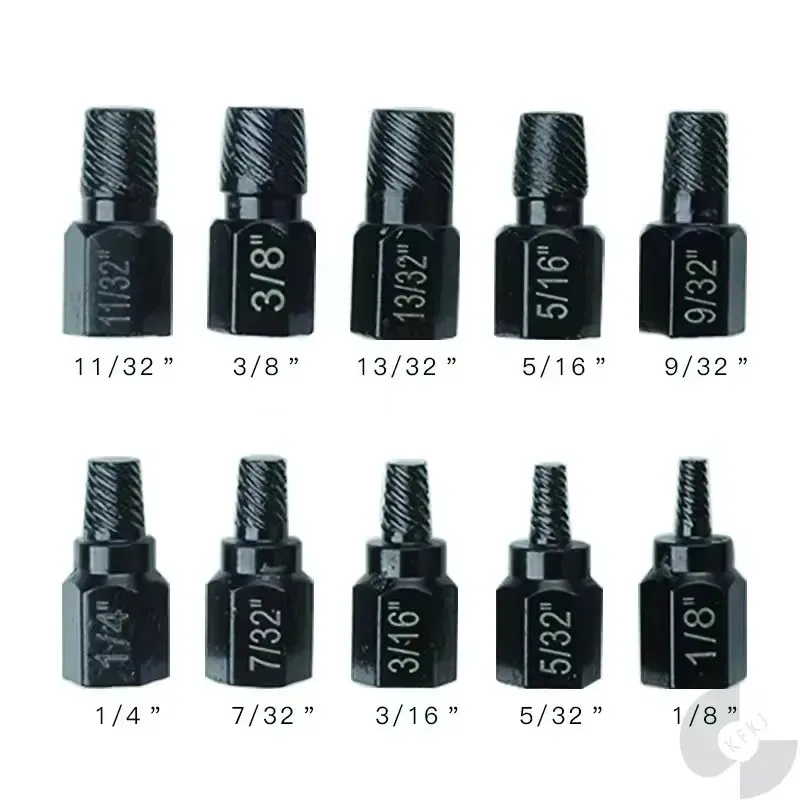 

10 шт. новые для винтов, болтов, экстракторов для гаек, наборов, легированной стали, поврежденных винтов, съемных винтов, болтов, инструментов для удаления