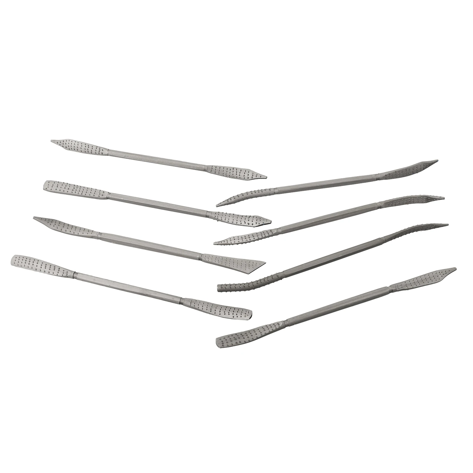 8 Stuks Hout Rasp Riffler Bestand Gereedschapset Gebogen Dubbel Einde Grof Slijpen 190Mm Koolstofstaal Voor Houtbewerking Carving Handgereedschap