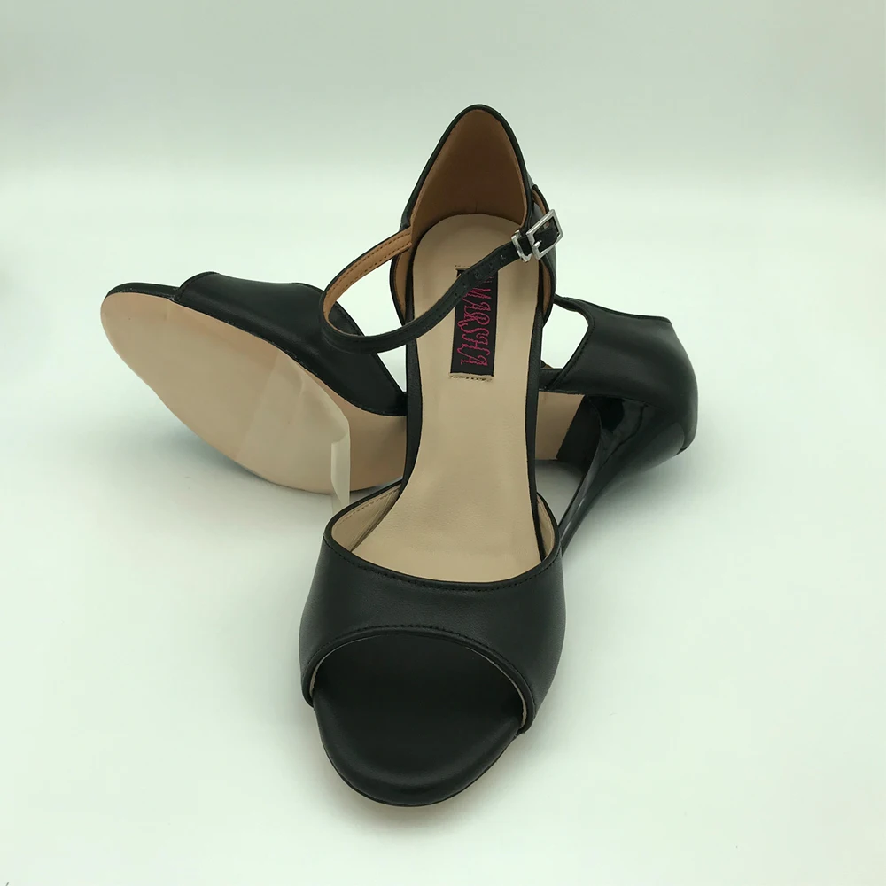 Zapatos de baile de Tango Argentina cómodos, zapatos de fiesta, zapatos de boda, T62107BL suela de cuero, tacón de 7,5 cm y 9cm, envío gratis, nuevo