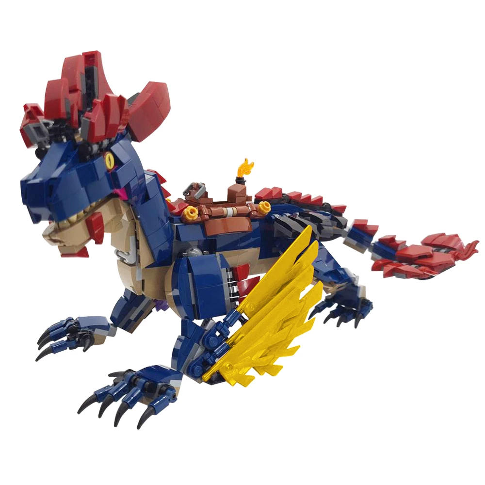 

Goricks MOC ARK Rock Drake Movie Model DIY Building Block Kit Развивающие мини-фигурки Игрушки для детей Подарок на день рождения Juguetes