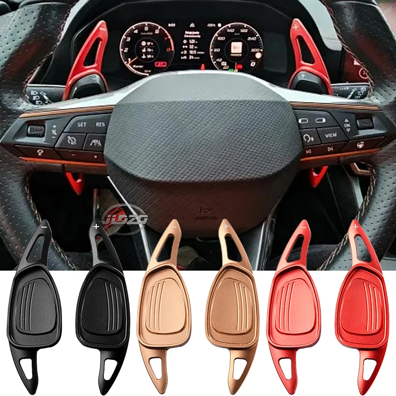 

For Cupra Ateca Formentor Leon 2021 2022 2023 Car Steering Wheel Shift Paddle Gear Paddles DSG Extension Styling Car Accessories