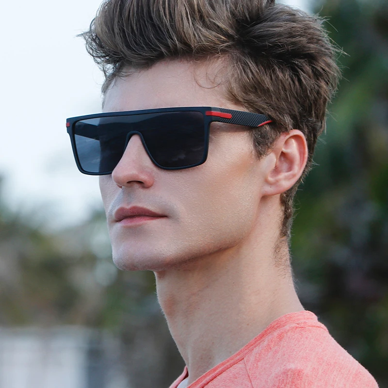 HD Polarisierte Sonnenbrille Männer und Frauen UV400 Sonnenbrille Marke Designer Goggle Spiegel Einteilige Objektiv Brillen