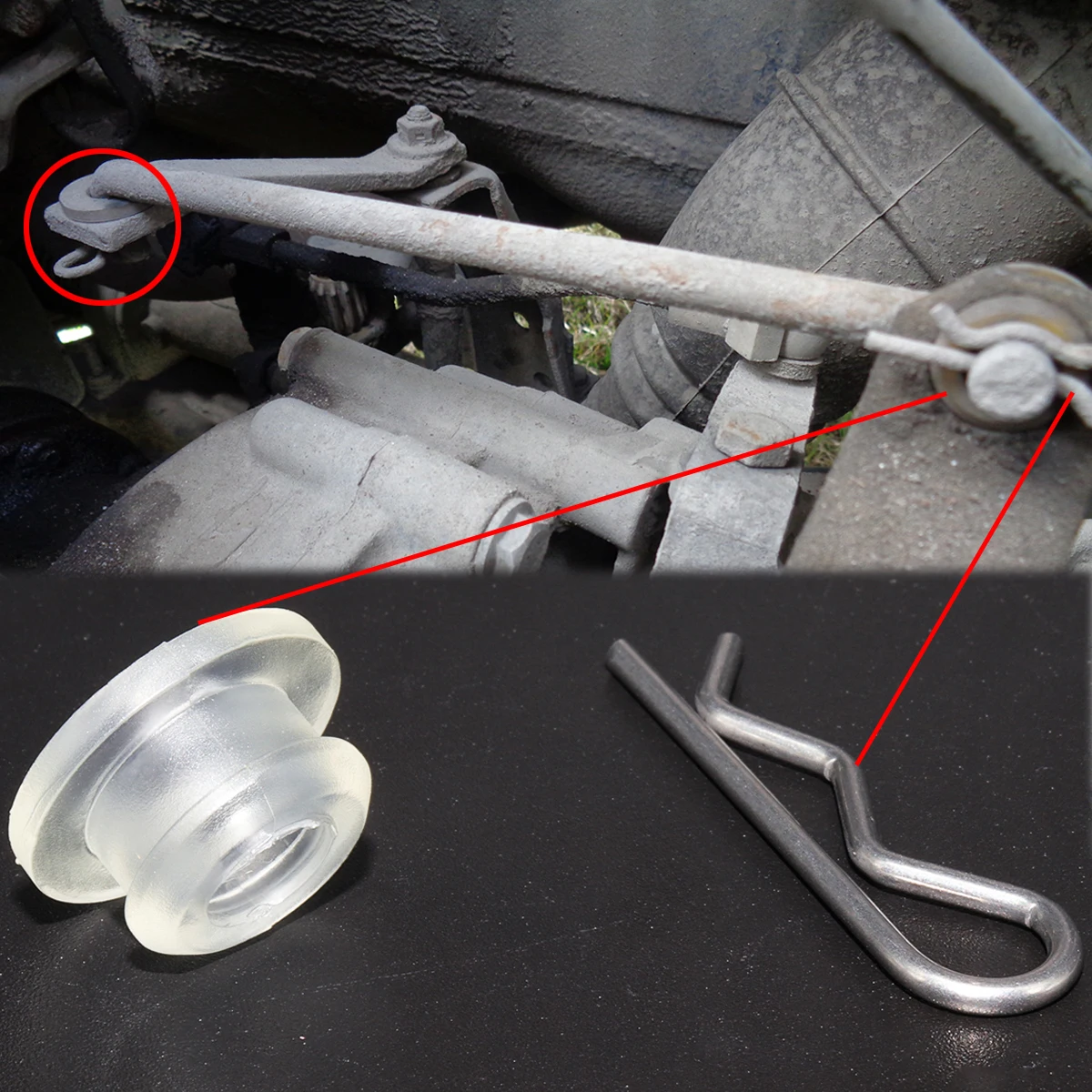 Gear Shift Lever Bushing Linkage bearing bush Securing Spring Kit For VW Jetta Golf 2 3 Polo T4 MT Gearbox Shifter Rod Selector