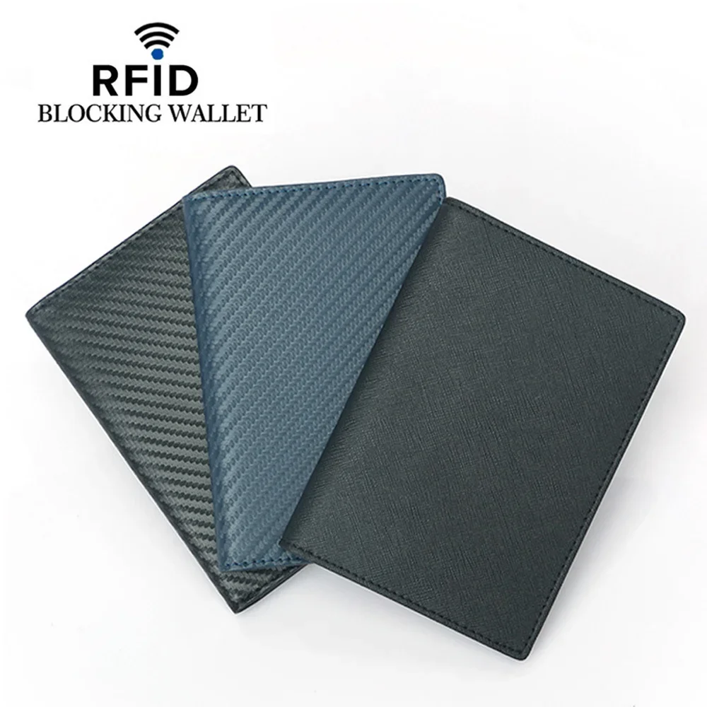 RFID Pu Leather Passport Cover Cards for Family Anti-theft Travel Passport Holder Travel Wallet Holder Wallet Case for Women Man