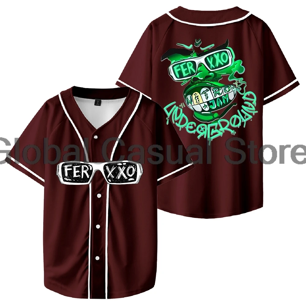 Feid Ferxxo Nitro Jam Underground Merch Jersey Baseball Jacket Shirts Short Sleeve Tee Women Men Streetwear Tops image 4