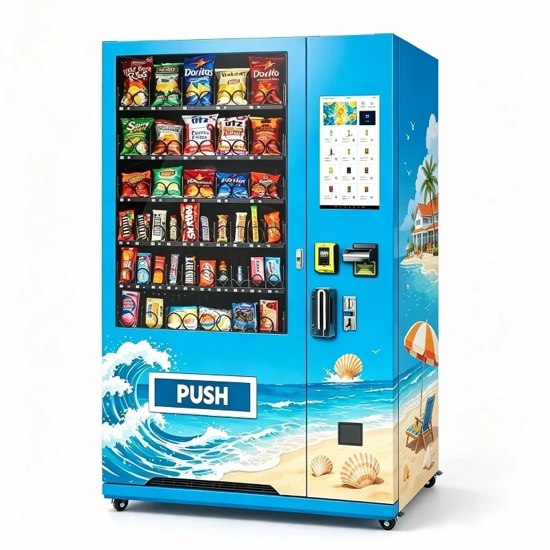AI Fridge Snack Drink Vending Machine Automatic Beverage Combo Vending Machine Smart Self‑Service For Business Shop