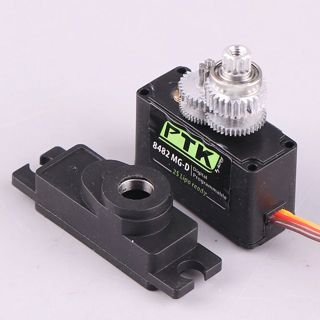 PTK8482 MG D servo petit engrenage métallique numérique à grande vitesse à aile fixe modèle d'avion haute pression servo
