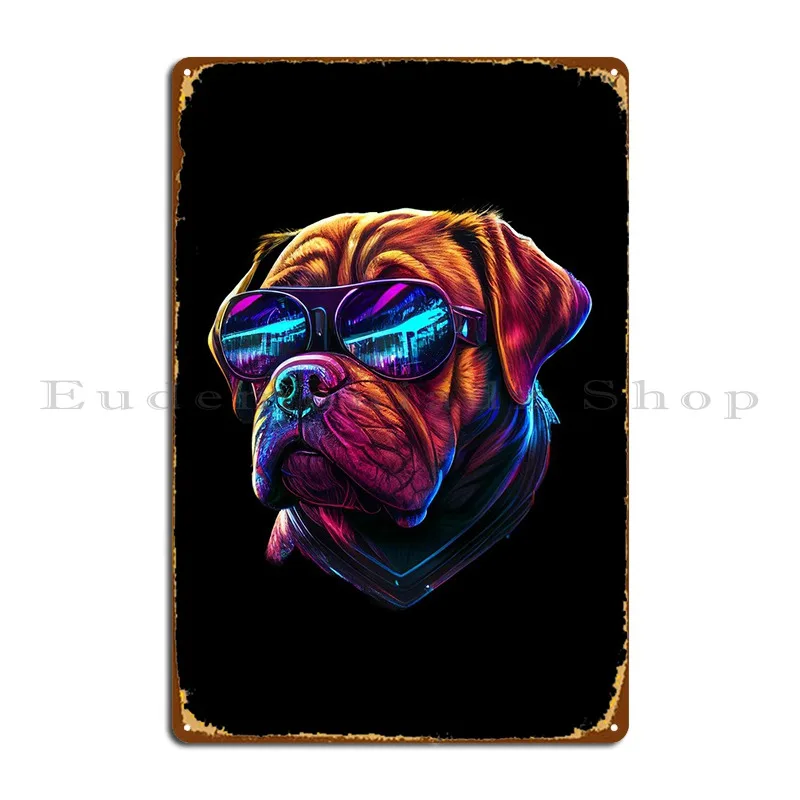 Dogue De Bordeaux Metal Sign Personalized Garage Decoration Party Wall Decor Tin Sign Poster