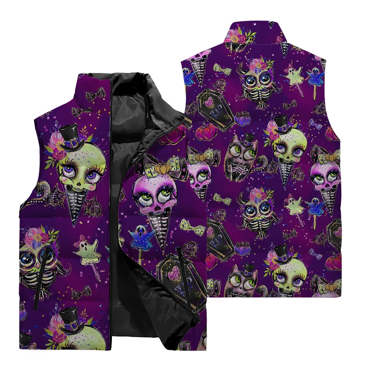 Fall/Winter 2024 New Popular Skull Horror Pattern Style Jacket For Men 3D Printed Clothing For Men Winter Trend Fashion