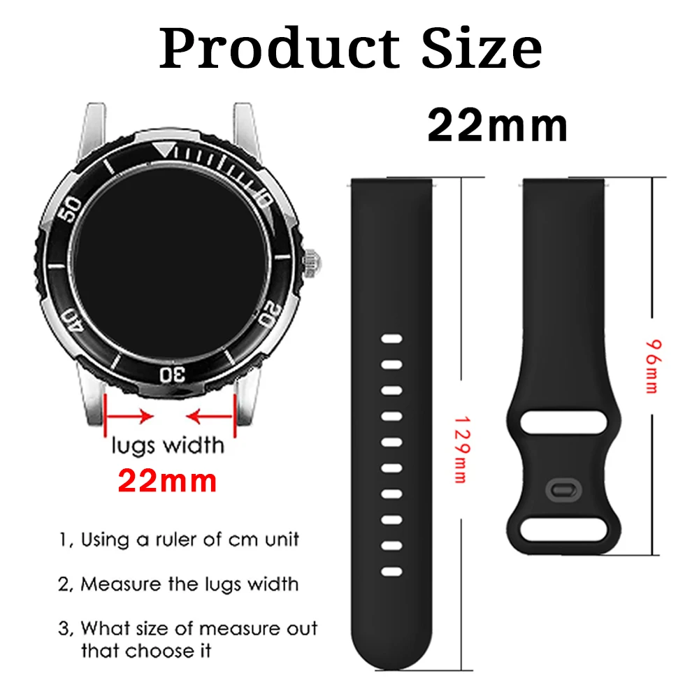 Silicone 22mm Bracelet For Xiaomi Watch S2 46mm/42m S1 S3 color 2/REDMI Watch 5 Lite/Active Band For Xiaomi Watch S4 Sport Strap