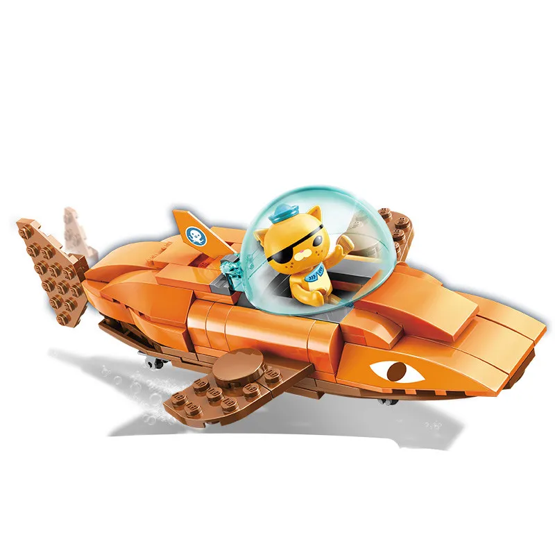 Octonauts Toys 13 Sets GUP Vehicles Building Blocks Set with Captain Barnacles Kwazii Penguin Ocean Adventure Construction Kit