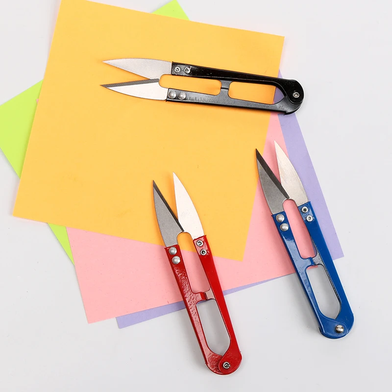 12/24/36pcs High-Quality Tailor Scissors U-Shape Spring Sewing Tools for Cross Stitch Garment DIY Embroidery Yarn Thread Patch