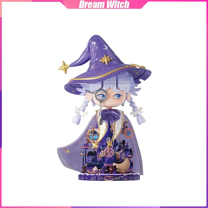 Dream Witch Building Blocks Fairy Tale Town Series Desktop Decoration Puzzle Assembling Model Toys Birthday Gifts for Kids