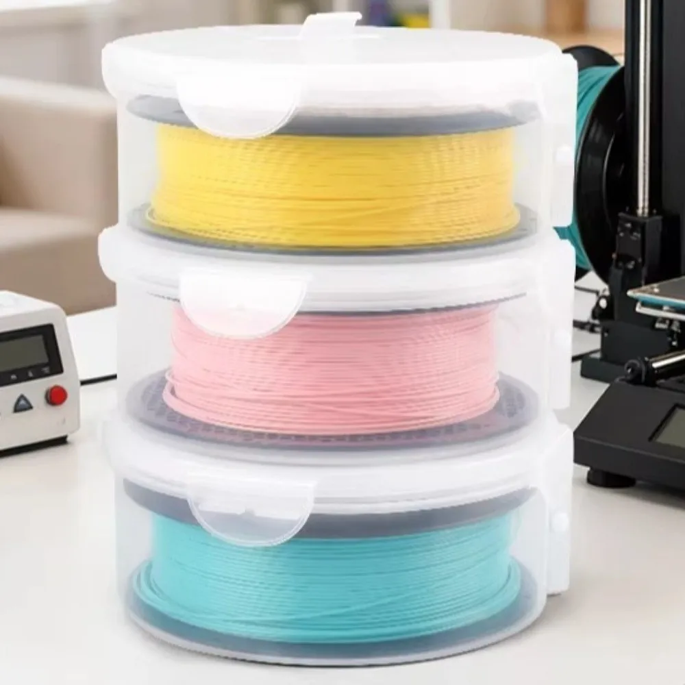Dustproof 3D Printing Filament Dry Box Airtight with Hygrometer Thermometer Filament Storage Case Viewable Anti-Moisture