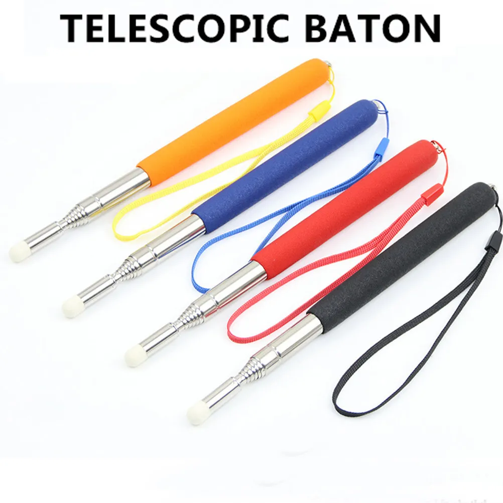 Stainless Steel Telescopic Touch Stylus Blue Teacher Classroom Conference Multimedia Screen Office Supplies