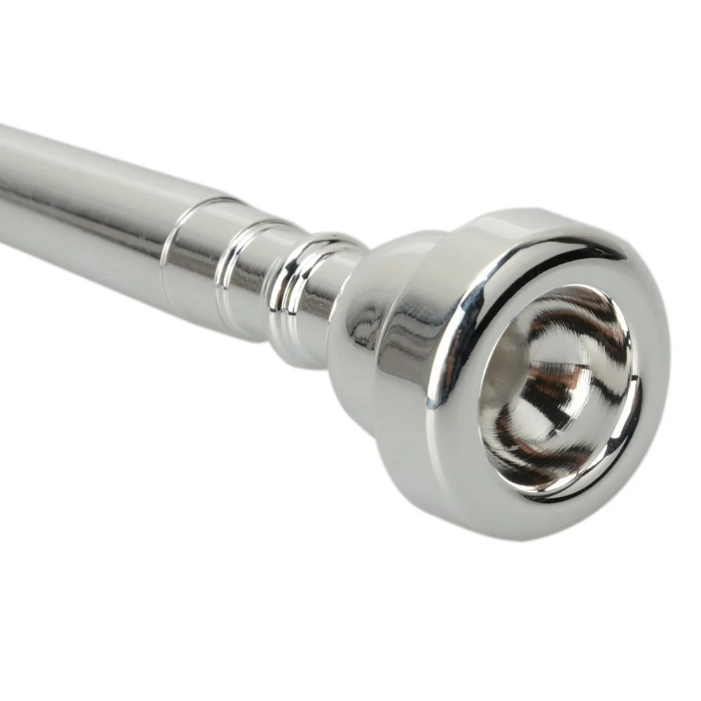 

Silver 5C Trumpet Mouthpiece Copper Material Ideal Trumpet High Notes Computer Controlled Lathe Precision Sound Quality