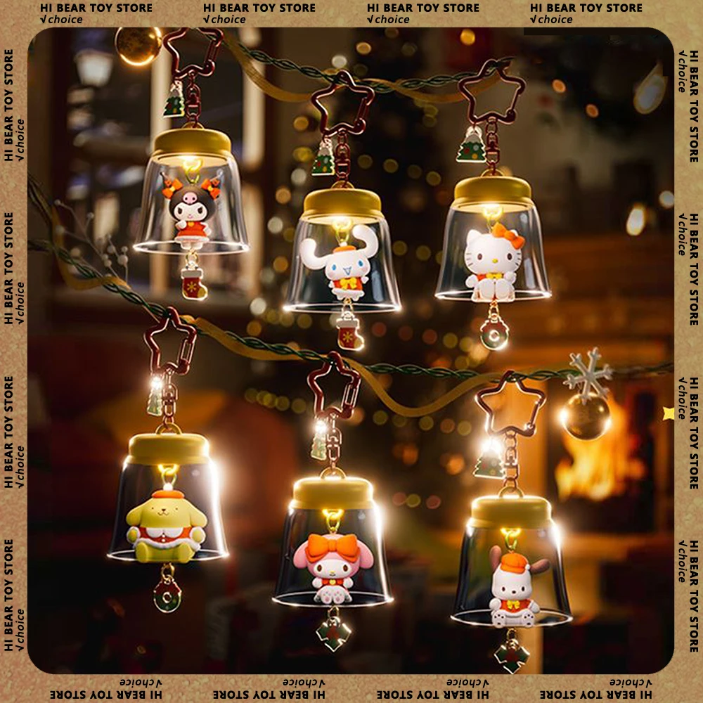 

Брелок Sanrio Winter Glow: Куроми, Хелло Китти, Помпомпурин, Почакко, Май Мелоди, Синаморолл. Украшение для сумки, фигурка, подарок для детей.