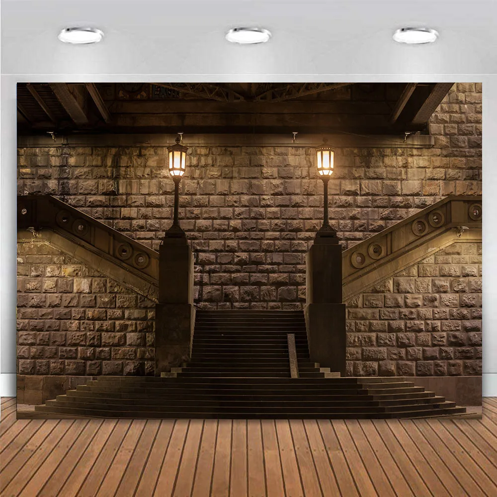 Medieval Castle Backdrop Halloween Horror Dark Historic Dungeon Place Hall Arch Old Wall Columns Gothic Party Deocor Background