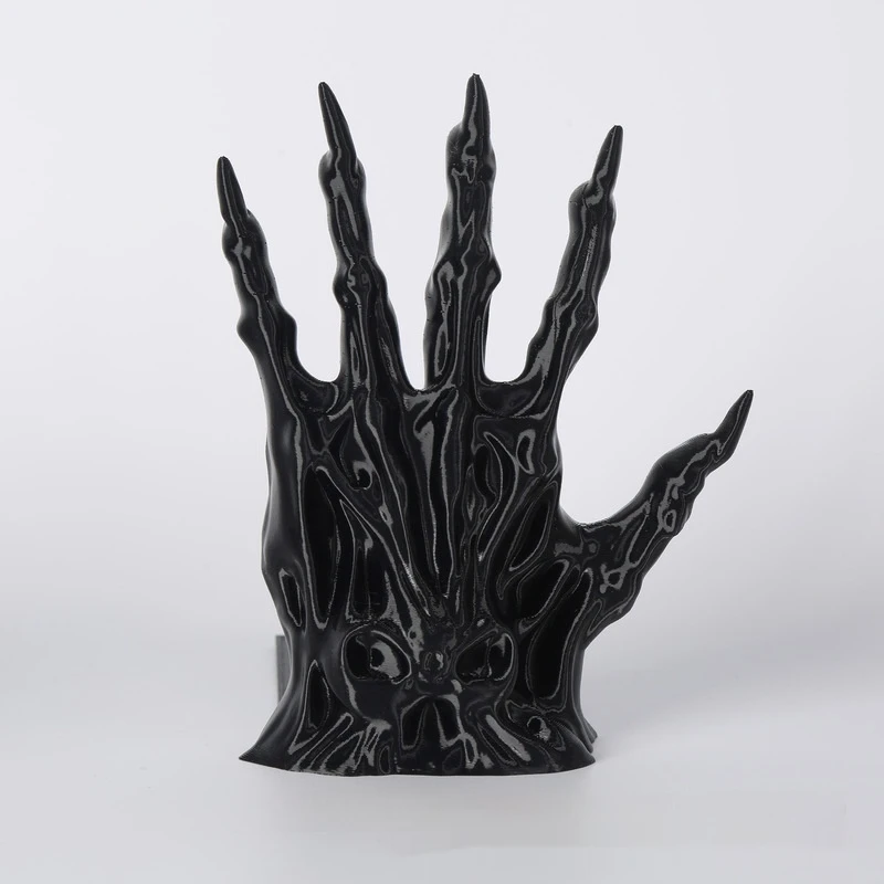 2個入り-ゴシック悪魔の手-ブックエンド：ねじれた指関節の形をしたプラスチック製の手-ブックホルダー-ハロウィンデコレーション