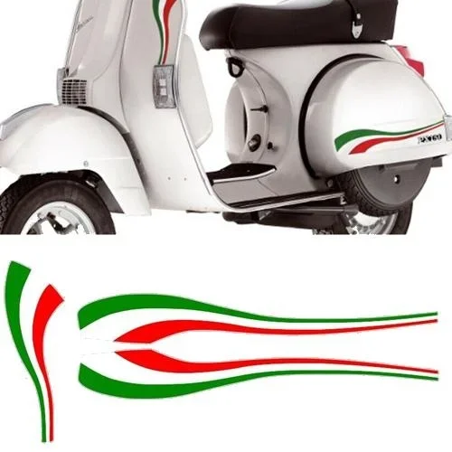 

For x3 Adhesive Shields kit vespa px Anniversary tricolour Italy 70 lml star t5 stickers-