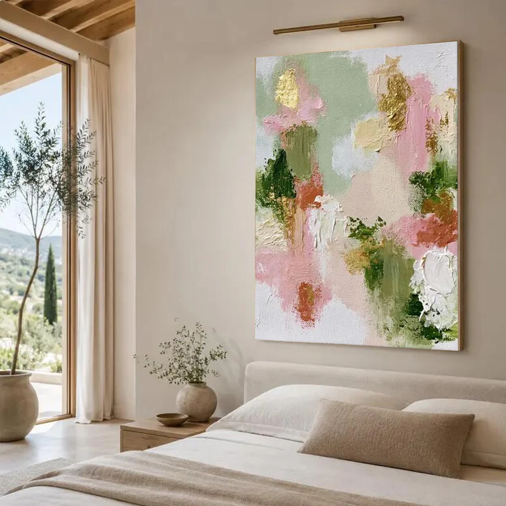 100% Handmade Original Oil Paintings Modern Abstract Wall Art Picture Top Gold Mural For Home Living Room Decor Image Pattern