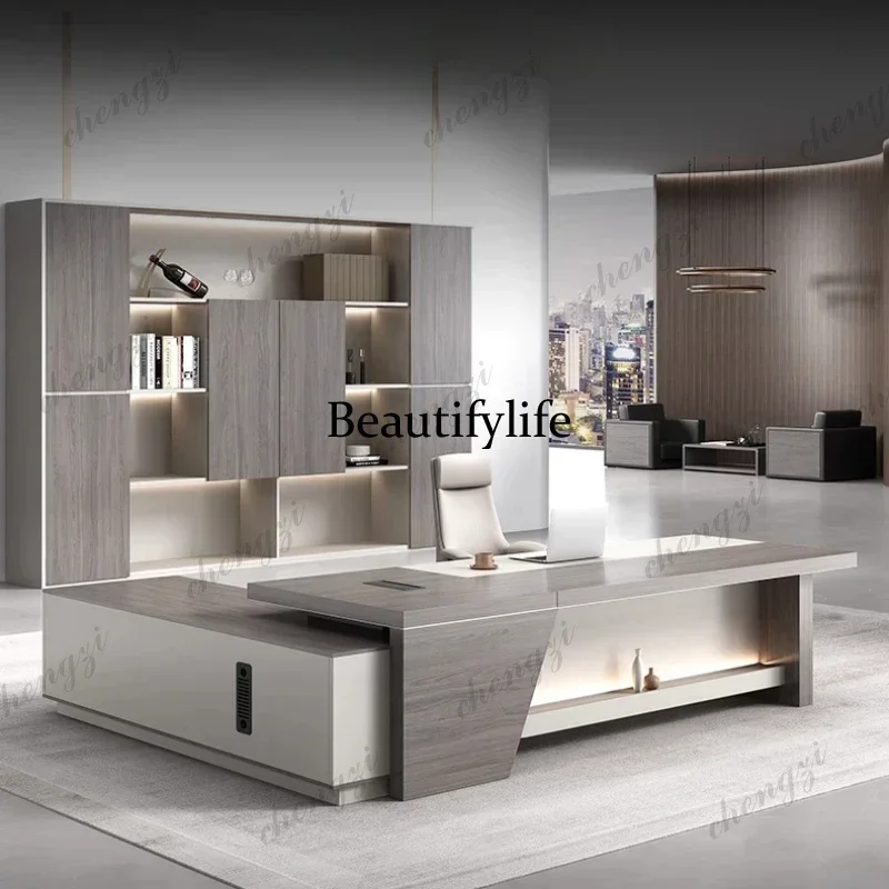 C45 Drawer Designer Office Table Base Chair Asthetic Wooden Storage Office Desks Gaming Study Writing Mesa Gamer - view 3