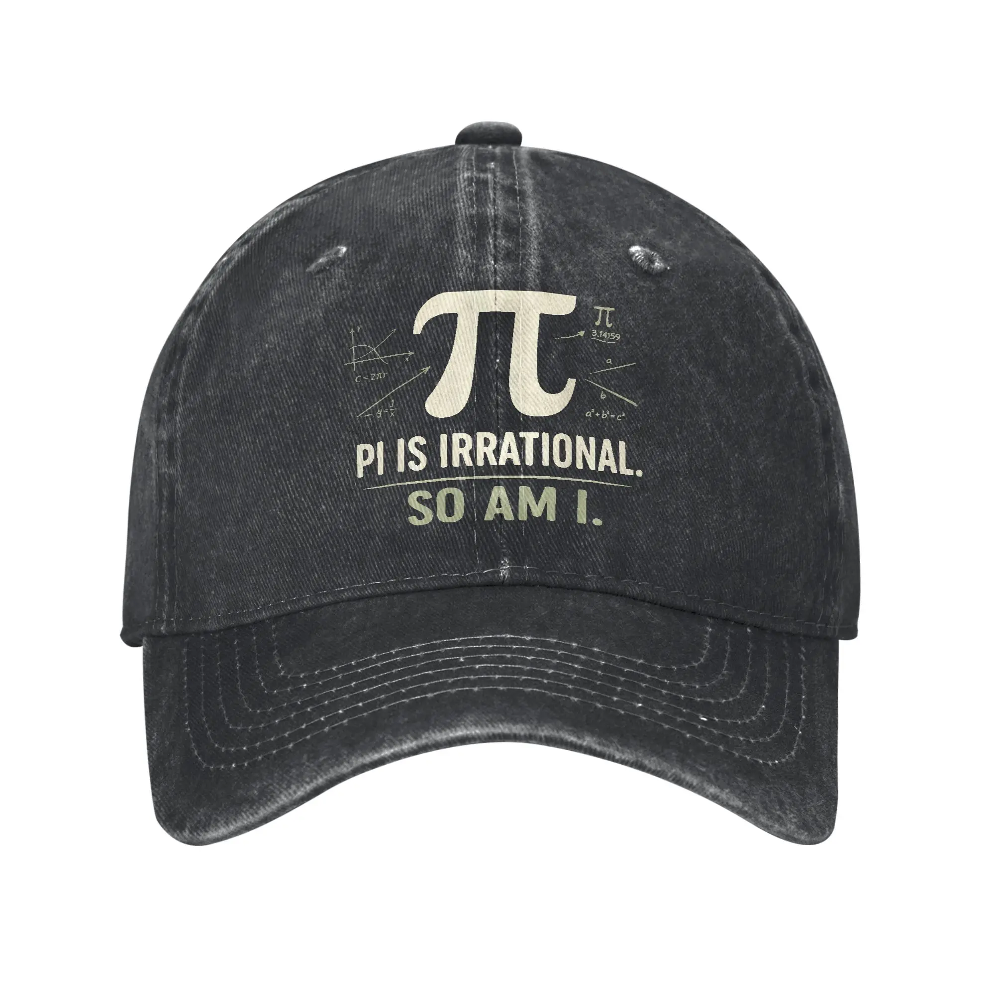 Pi Day Math Lover Geek Men Women Baseball Cap  Distressed Denim Washed Hats Cap Vintage Outdoor All Seasons Soft Snapback Cap