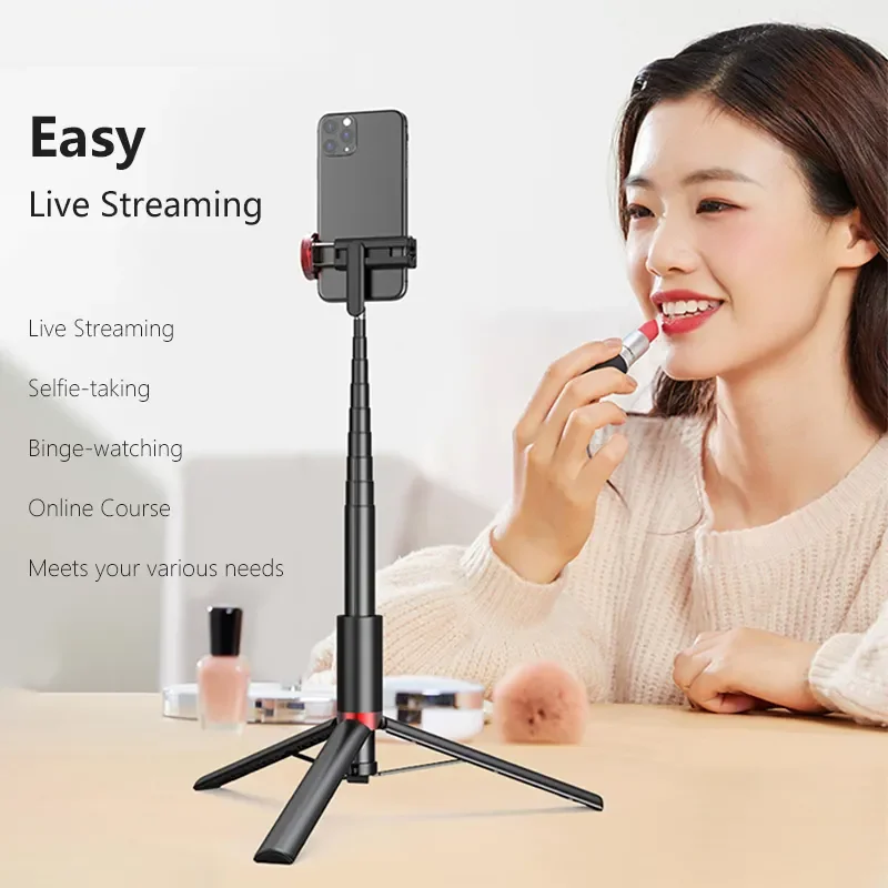 CYKE 150cm Long Function 360 Rotation Flexible 60inch Selfie Stick Tripod With Bluetooth Remote Control Ab202Max