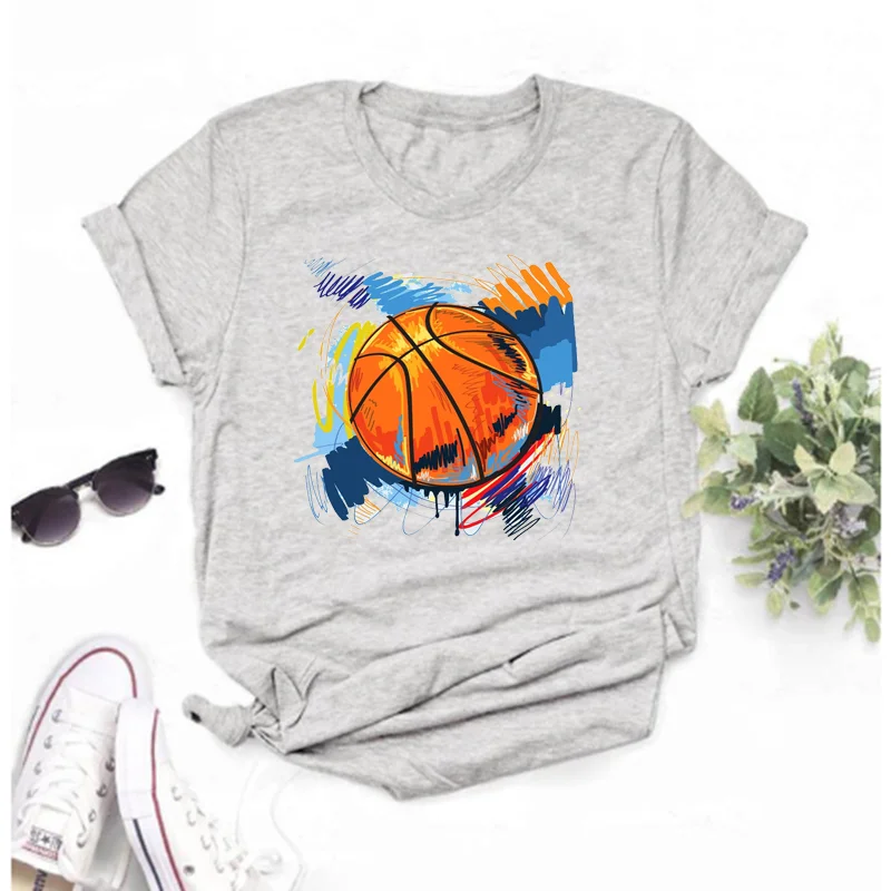 Women's new printed T -shirt printing basketball star T -shirt Christmas gift 2022 women's clothing