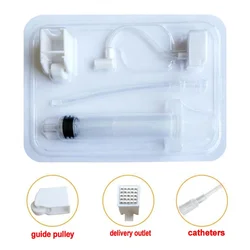 25D RF Vanadium Titanium Crystal Injection Syringe no Needle Tubing Disposable Photon for Face Restoration Skin Care Water Meso