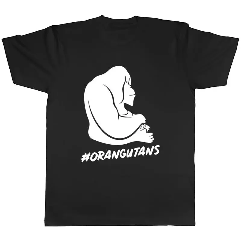 Orangutans Mens T-Shirt Primate Ape Human Monkey Tee Gift