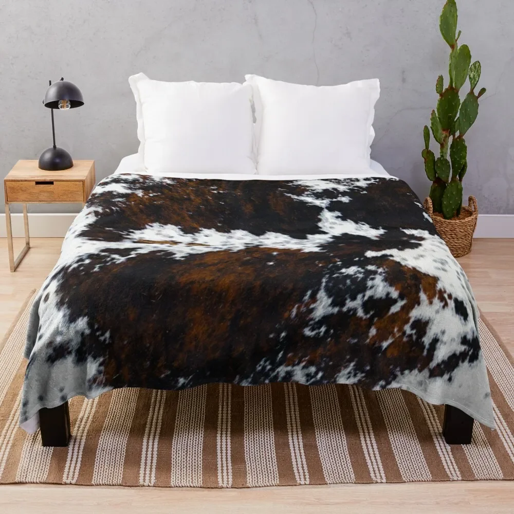 

Spotty luxurious cowhide Throw Blanket Comforter for babies Picnic Travel Blankets