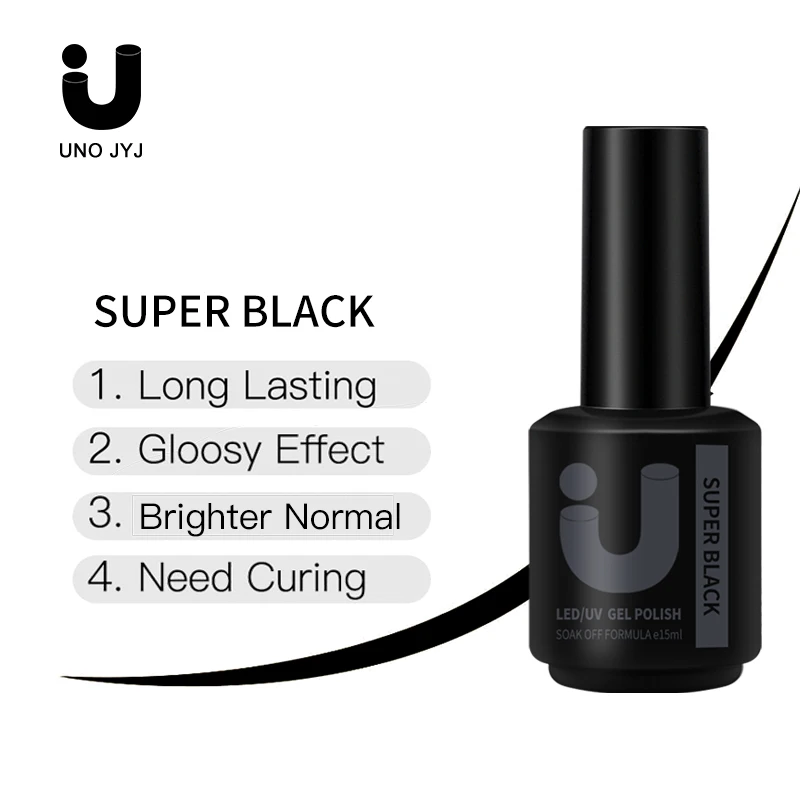 Super White Gel Nail Polish 15ml Semi-permanent Super Black Varnishes uv led Basis Colors Gel Polish Manicure Classic Gellac