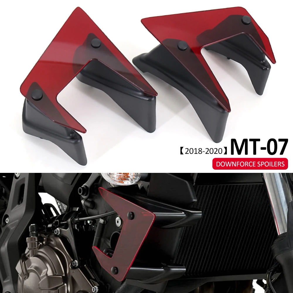 2020-2018 Motorcycle Accessories Downforce Spoilers For Yamaha MT-07 MT07 MT 07 Side Naked Wing Deflector Fairing Kit