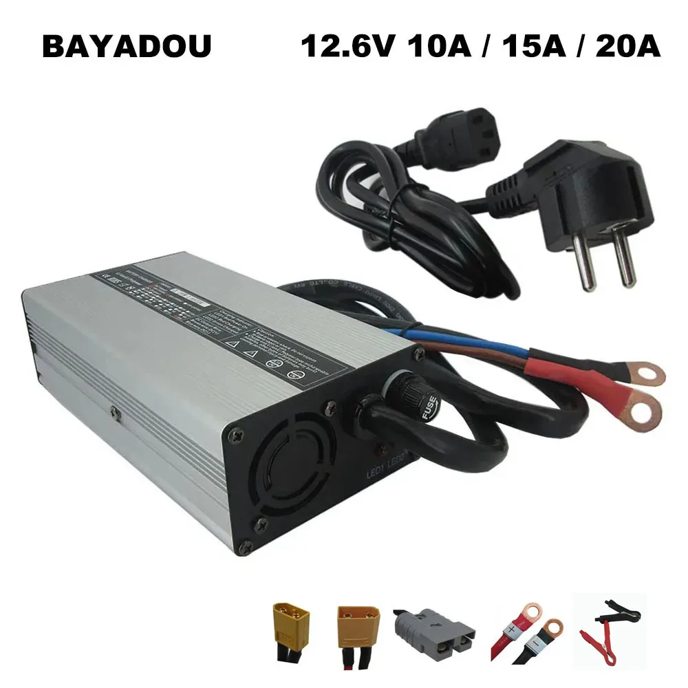 

12V 12.6V 10A 15A 20A 25A Lithium 18650 Battery Charger For 3S 10.8V 11.1V 12 Volt Li-ion Solar Energy Storage RV Charger