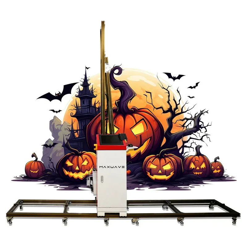 Inkjet Wall Printing Machine 3D Vertical Wall Printer with Computer Wall Mural Printer Wallprinter for Halloween Decor