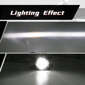 Auto LED 4palcové přední mlhové světlo do nárazníku pro Jeep Wrangler JK TJ Off-Road s bílým halo kroužkem DRL Angel Eyes 30W mlhová světla 8 nejlepší prodej univerzální mlhová světla do nárazníku auta - №4