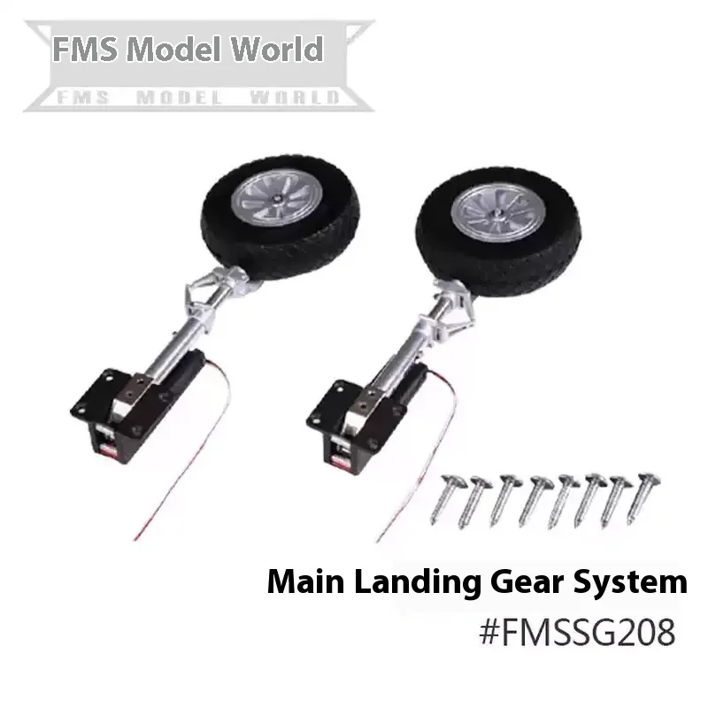 Fms 1700mm P51 Mustang queue rouge avion accessoires corps ailes principales couvercle de palette hélice train d'atterrissage couvercle de tête