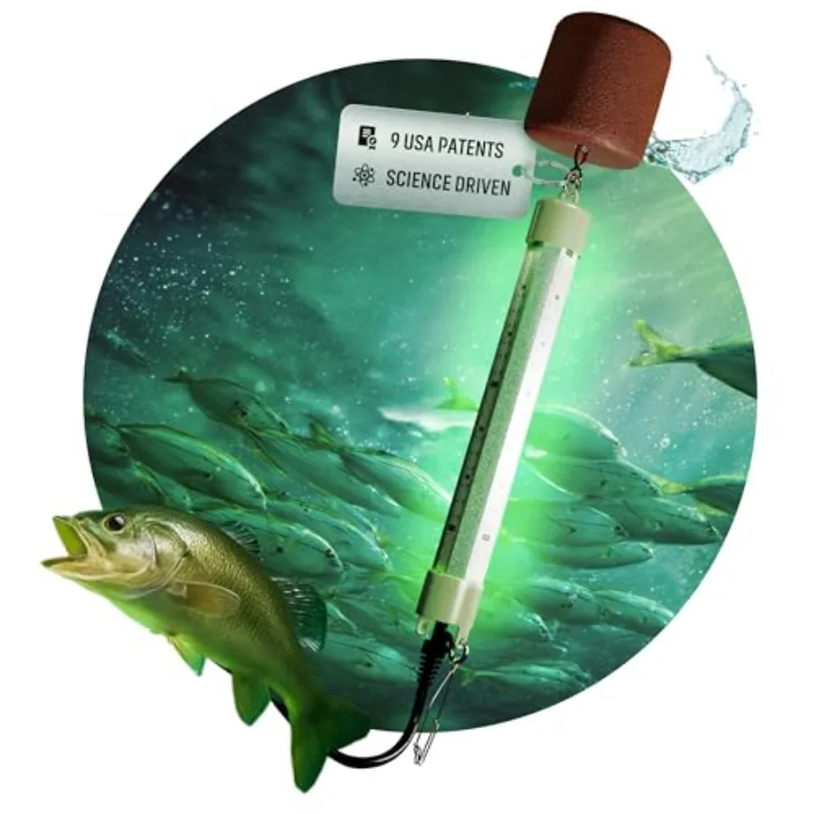 

Ультраяркий 12В 6000 люменов зелено-белый светодиодный подводный фонарь-приманка для рыбалки на льду, ночной рыбалки, ловли креветок, для соленой/пресной воды, 10 метров