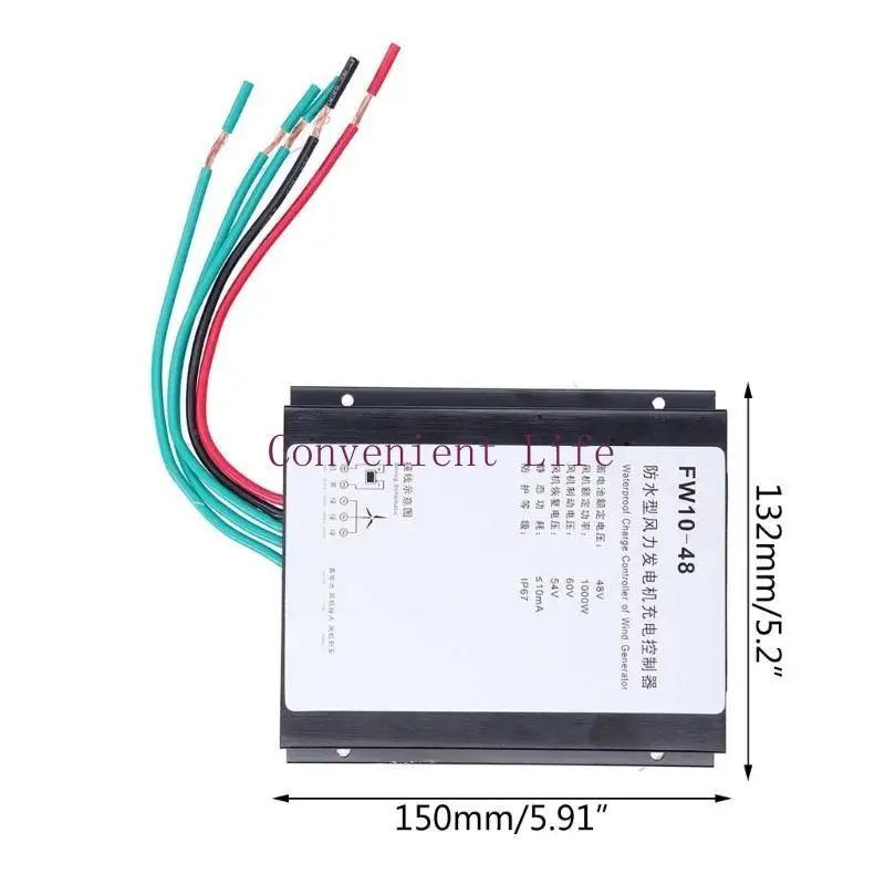وحدة تحكم توربينات الرياح المنزلية المقاومة للماء L1EE بقدرة 1000 وات 48 فولت لإدارة الطاقة بكفاءة