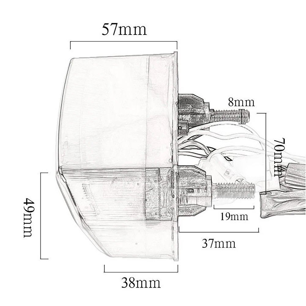 Motocyklowe światło hamowania LED tylne światło tylne tylne kierunkowskazy Stop Signals dla Honda CBR650F CTX700 CTX700N MSX125