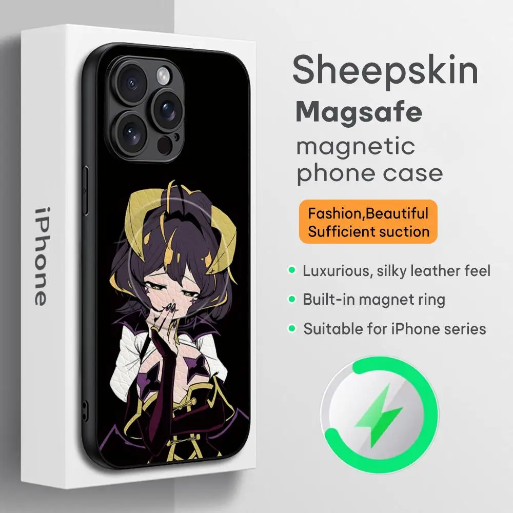 Hiiragi Utena Cool Anime Phone Case For iPhone 16 15 14 13 12 11 Plus Pro Max  High-end Luxury Magsafe Sheepskin