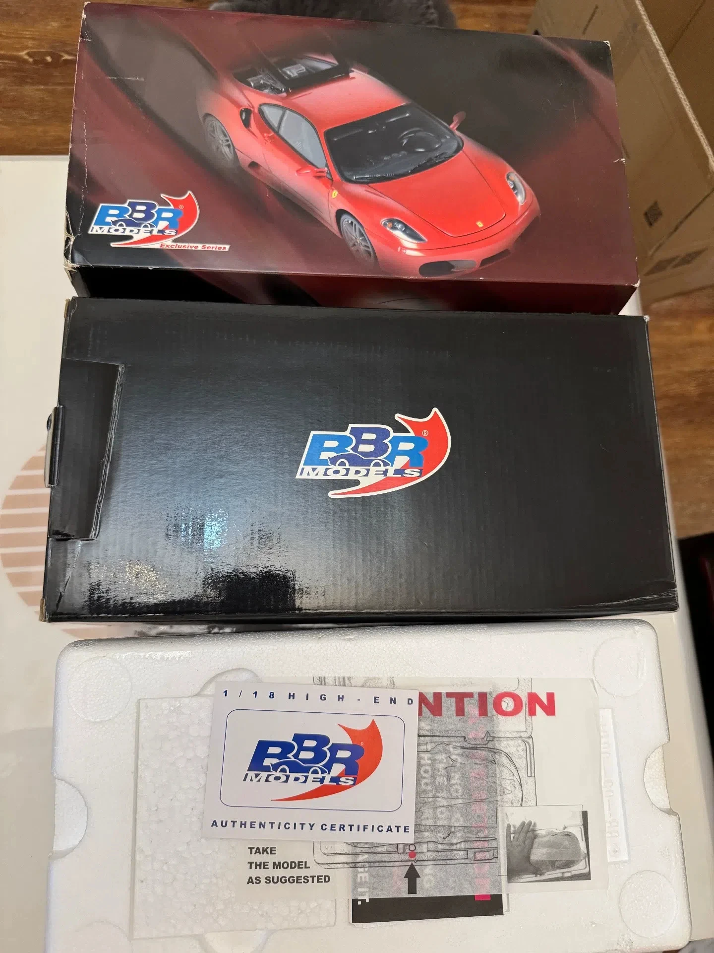 BBR 1:18 F430 Red Simulation Limited Edition All Open Alloy Metal Static Car Model Toy Gift