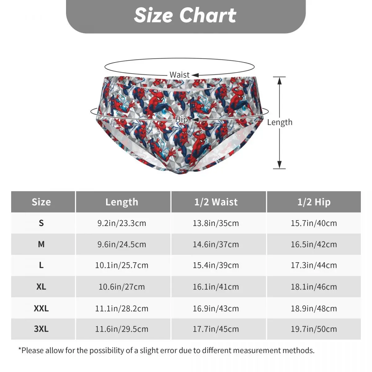 Custom Spider Man Super Hero Men\'s Briefs Panties Men Comfort Underwear Underpants